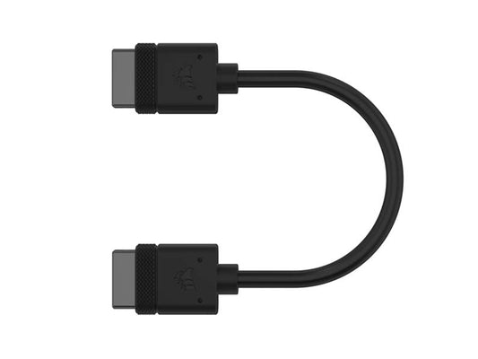 Corsair iCUE Link Cable With Straight Connectors - 2 x 100Mm - Black