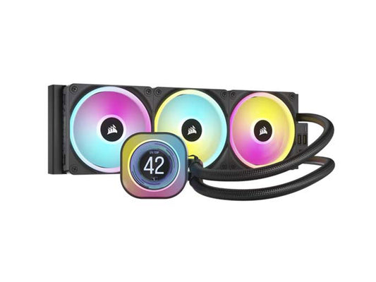 Corsair iCUE Link H150i LCD RGB - 360Mm AIO CPU Liquid Cooler - Black