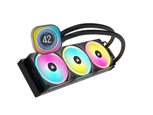 Corsair iCUE Link H150i LCD RGB - 360Mm AIO CPU Liquid Cooler - Black