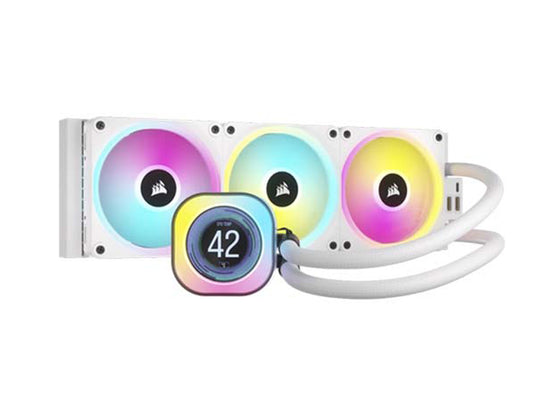 Corsair iCUE Link  H150i LCD RGB - 360Mm AIO CPU Liquid Cooler - White