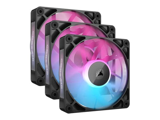 Corsair iCUE Link RX120 RGB - 3 x 120mm PWM Fan Triple Starter Kit - Black