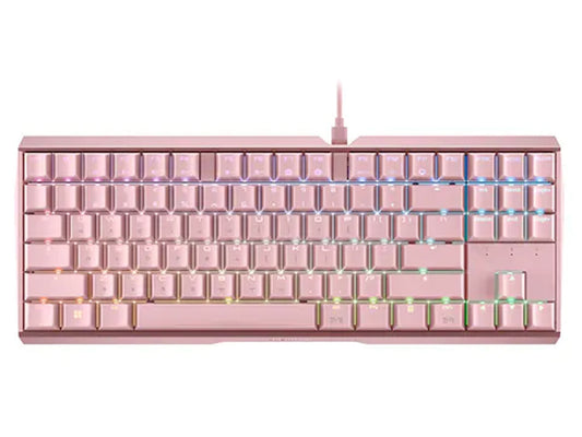 CHERRY MX3.0S Blue Switch RGB TKL Mechanical Gaming Keyboard - Pink