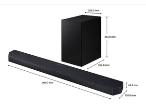 Samsung Q-Symphony 3.1.2ch Dolby Atmos Soundbar System With Wireless Subwoofer - Black - Zayoom