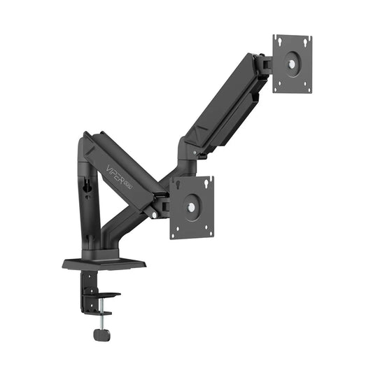 Sades Viper Dual Monitor Mount Arm for Gaming & Office Fit Screen Size 17"-32" - Black