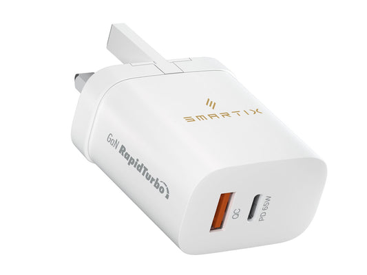 Smartix Premium 45W Gan Power Adapter - White