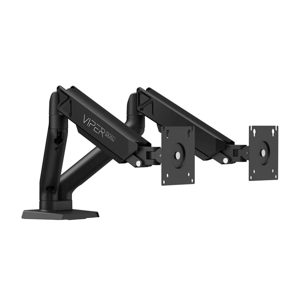 Sades Viper Dual Monitor Mount Arm for Gaming & Office Fit Screen Size 17"-32" - Black - Zayoom