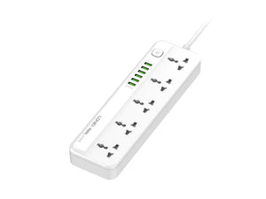 LDNIO Fast Charging 5 Universal Outlets & 6 USB Ports Power Extension - 2M - Zayoom