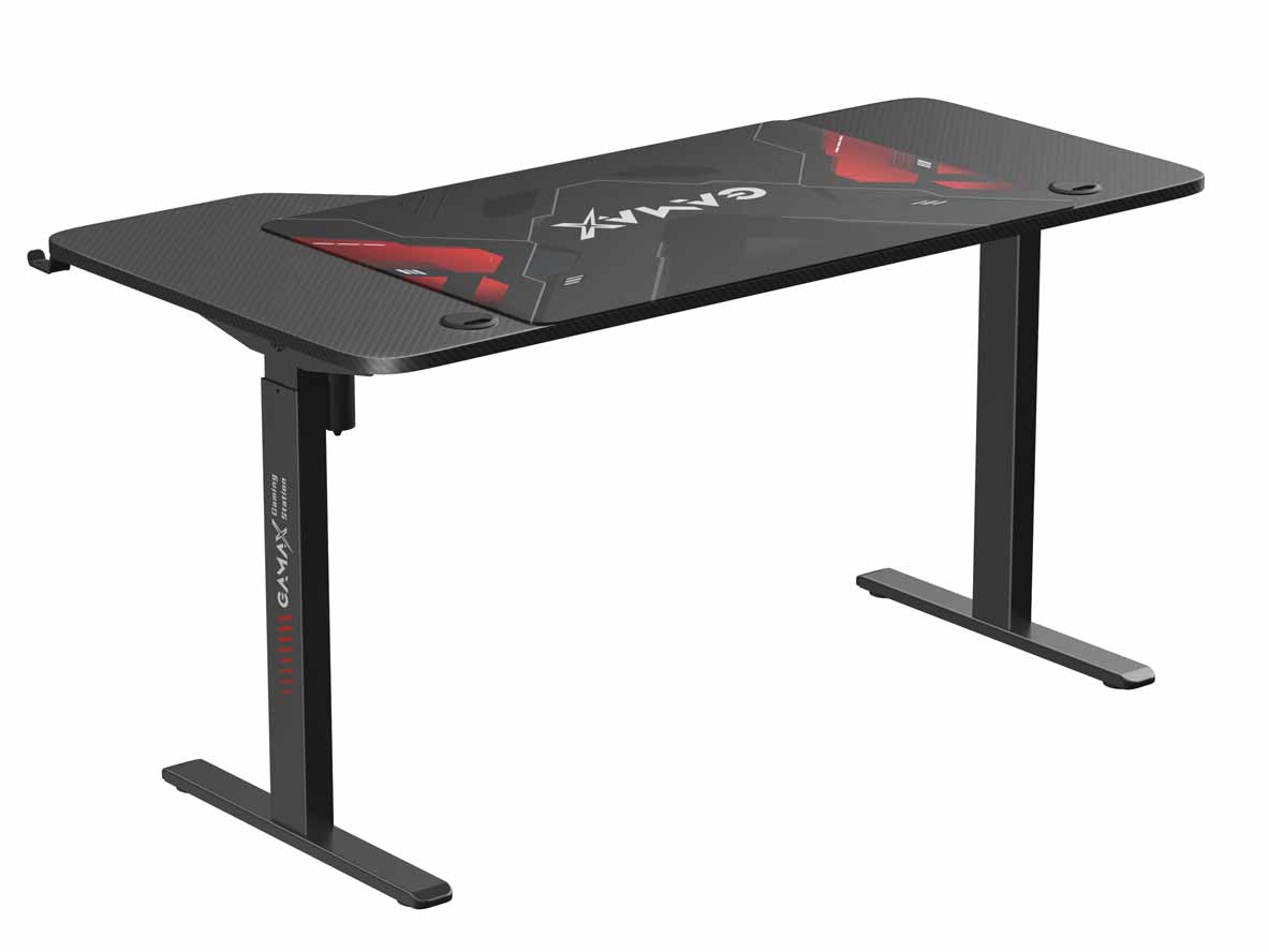 Gamax HA-04 Hydraulic L-Shaped Gaming Desk - Right Side - Zayoom