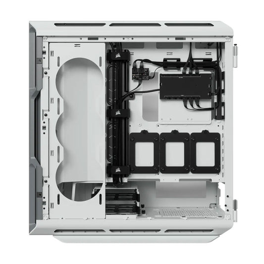 Corsair iCUE 5000T RGB Tempered Glass Mid-Tower ATX PC Case - White