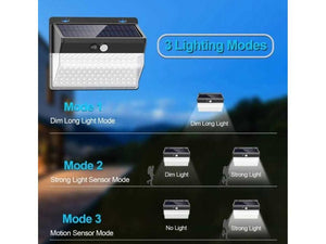 ASIL - Solar Powered LED Wall Light with Motion Sensor - Zayoom