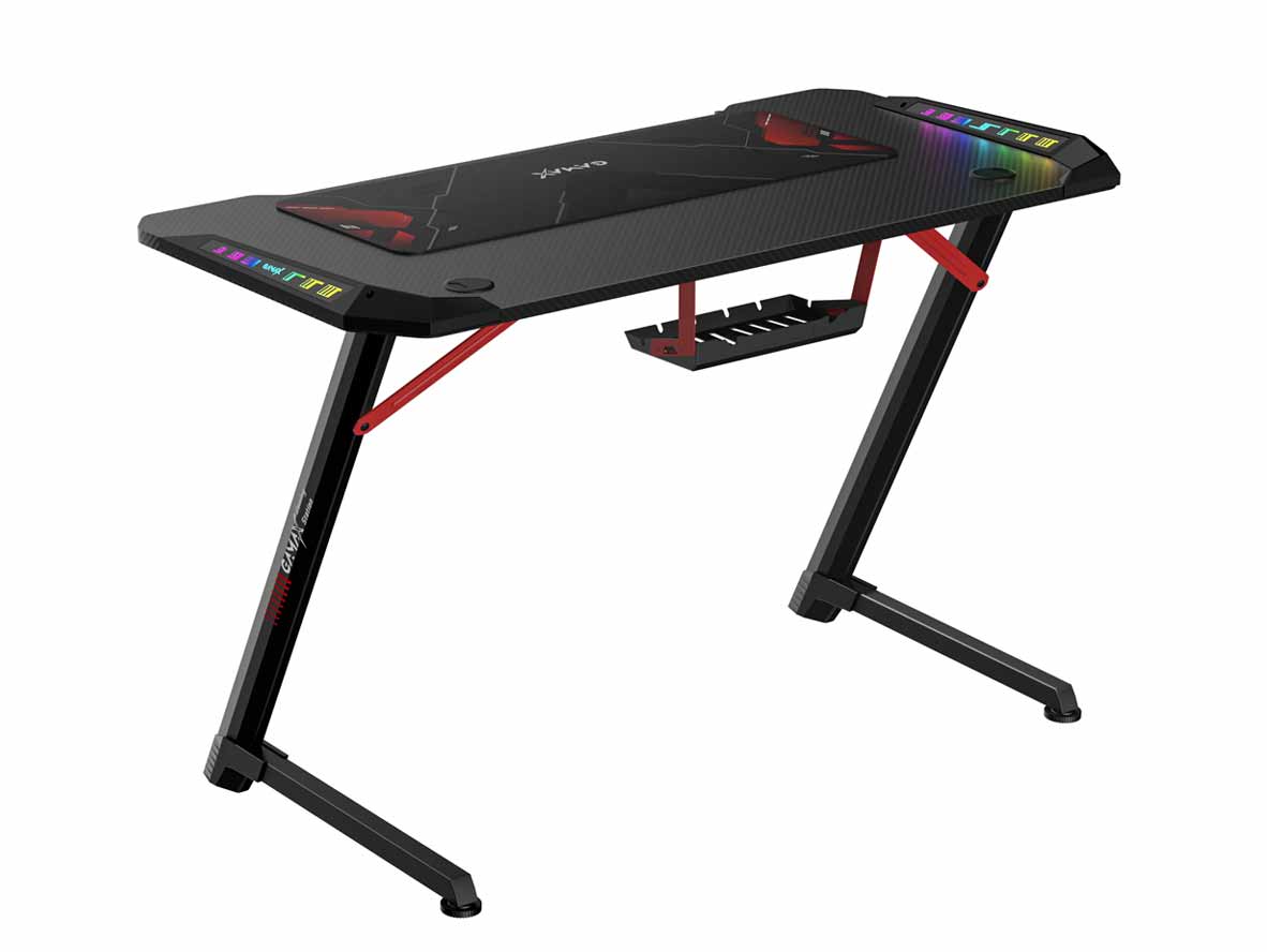 Gamax TD-03 Carbon Fiber RGB Gaming Desk - Zayoom