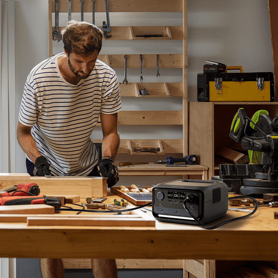 EcoFlow RIVER 3 Plus Portable Power Station 286Wh capacity 600W output, X-Boost up to 1200W