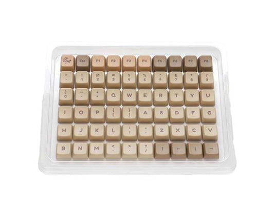 مجموعة من 132 مفتاحًا من Ducky PBT Dye-Sublimation MDA Profile - Boba Tea