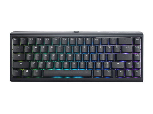 لوحة مفاتيح ميكانيكية سلكية قابلة للتبديل السريع من Ducky Projectd Tinker 65 - Blue Switch RGB - أسود كلاسيكي - تخطيط AR