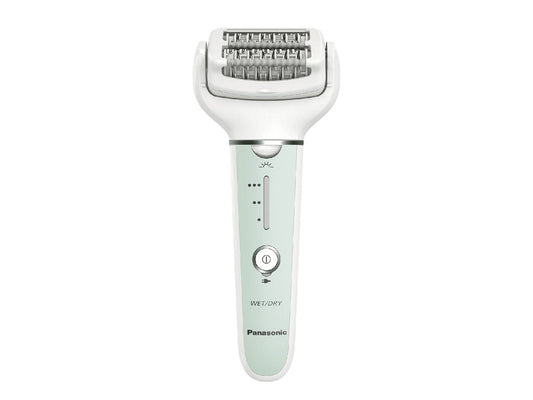 Panasonic Wet and Dry Cordless Epilator with Double Disc Head - 4 Attachements