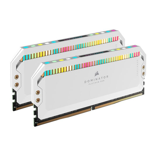 Corsair Dominator PlatInum Rgb 32GB (2x16GB) DDR5 DRAM 5600MHz C36 Memory RAM Kit - White