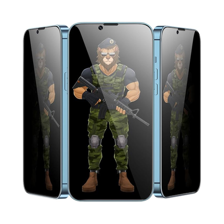 Green Lion Green 3D Privacy Glass Screen Protector for iPhone 12 Pro 6.1" - Black - 4 Pieces