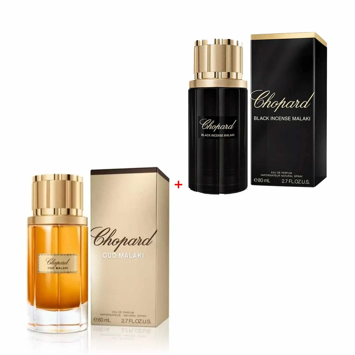 عطر شوبارد عود مالاكي - ماء عطر للرجال - 80 مل + عطر شوبارد بلاك إنسنس مالاكي - ماء عطر للجنسين - 80 مل