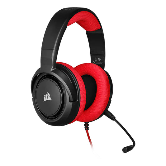 Corsair HS35 Stereo Wired Gaming Headset - Red & Black