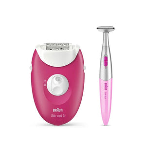 Braun Silk-épil 3 Epilator + 2 Extras Incl - Bikini Trimmer - Zayoom