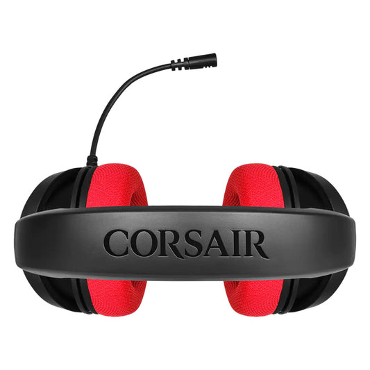 Corsair HS35 Stereo Wired Gaming Headset - Red & Black