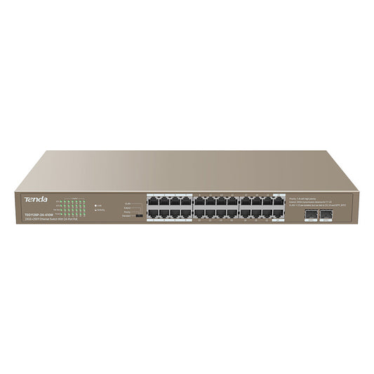 Tenda 24GE+2SFP Ethernet Switch With 24-Port PoE