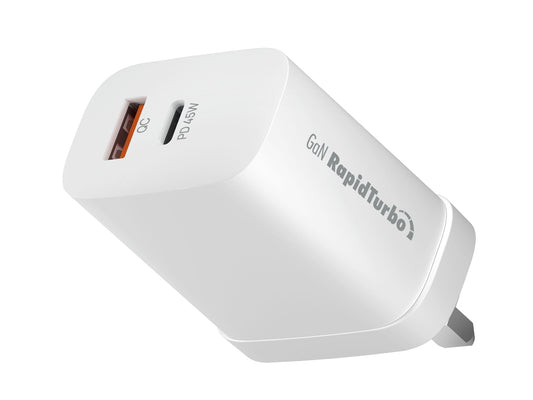 Smartix Premium 45W Gan Power Adapter - White