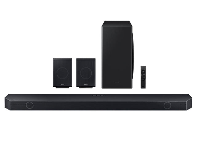 Samsung Q-Symphony 9.1.4ch Dolby Atmos Soundbar System With Wireless Subwoofer - Black - Zayoom