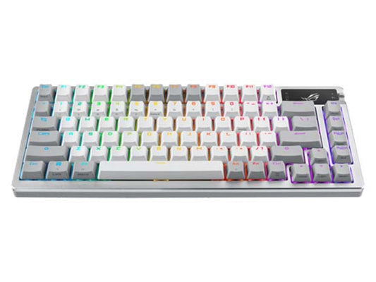 ASUS ROG Azoth TKL - ROG NX Switch Hot-swap RGB Wired Mechanical Gaming Keyboard - White - AR layout