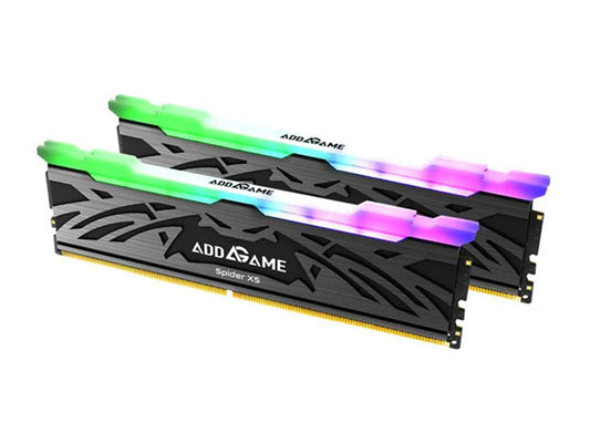 Addlink AddGame Spider X5 - 32GB (16GBx2) DDR5 5600MT/s CL40 RGB Memory Kit - Black