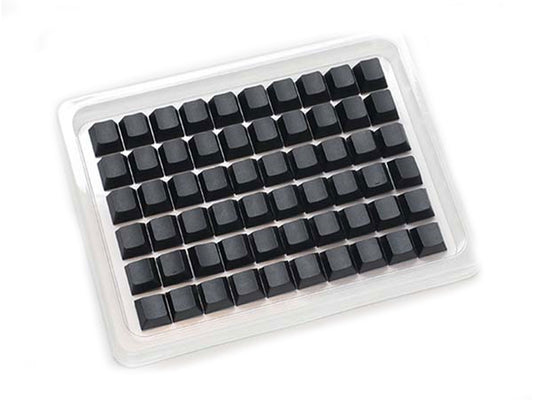 Ducky PBT Single -Shot Cherry Profile 132-Keycaps Set - Blank Black