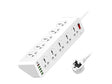 LDNIO Power Socket PD Fast Charging Smart 10 Universal Outlets With 5 USB & 1 USB-C Ports Power Extension - 2m - Zayoom