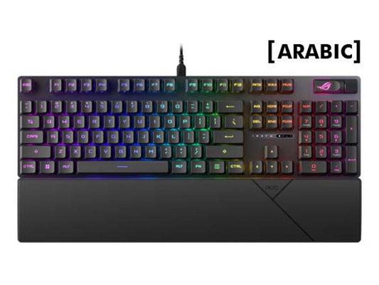 ASUS ROG Strix Scope II RX Switch - RGB Wired Optical Mechanical Gaming Keyboard - Black - Arabic layout