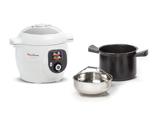 Moulinex Cookeo+ Smart Electric Pressure Cooker 6 Liter with 100 Built-in Recipes and 6 Cooking Modes - 1220/1450W