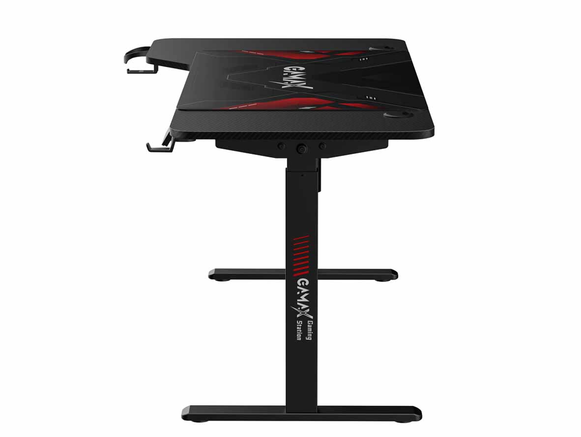 Gamax HA-04 Hydraulic L-Shaped Gaming Desk - Left Side - Zayoom