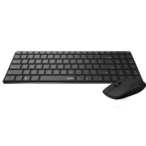 Rapoo Combo (KB+MSE) Multimode Ultra Slim Wireless Keyboard 9300M - Black - Zayoom