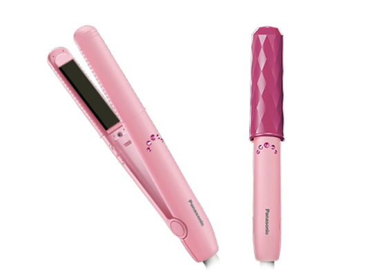 Panasonic Portable Curler and Straightener - Pink