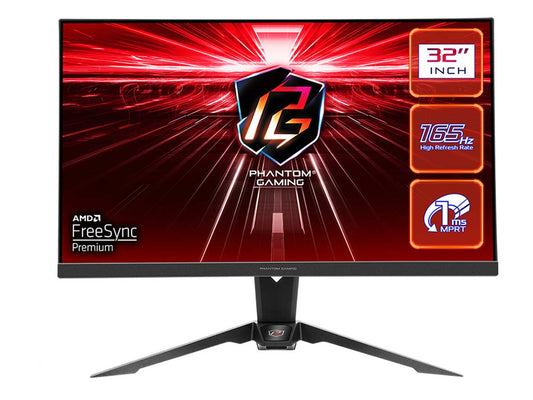 ASRock Phantom - PG32QF2B - 31.5 Inch - QHD - 165Hz - Flat VA Gaming Monitor