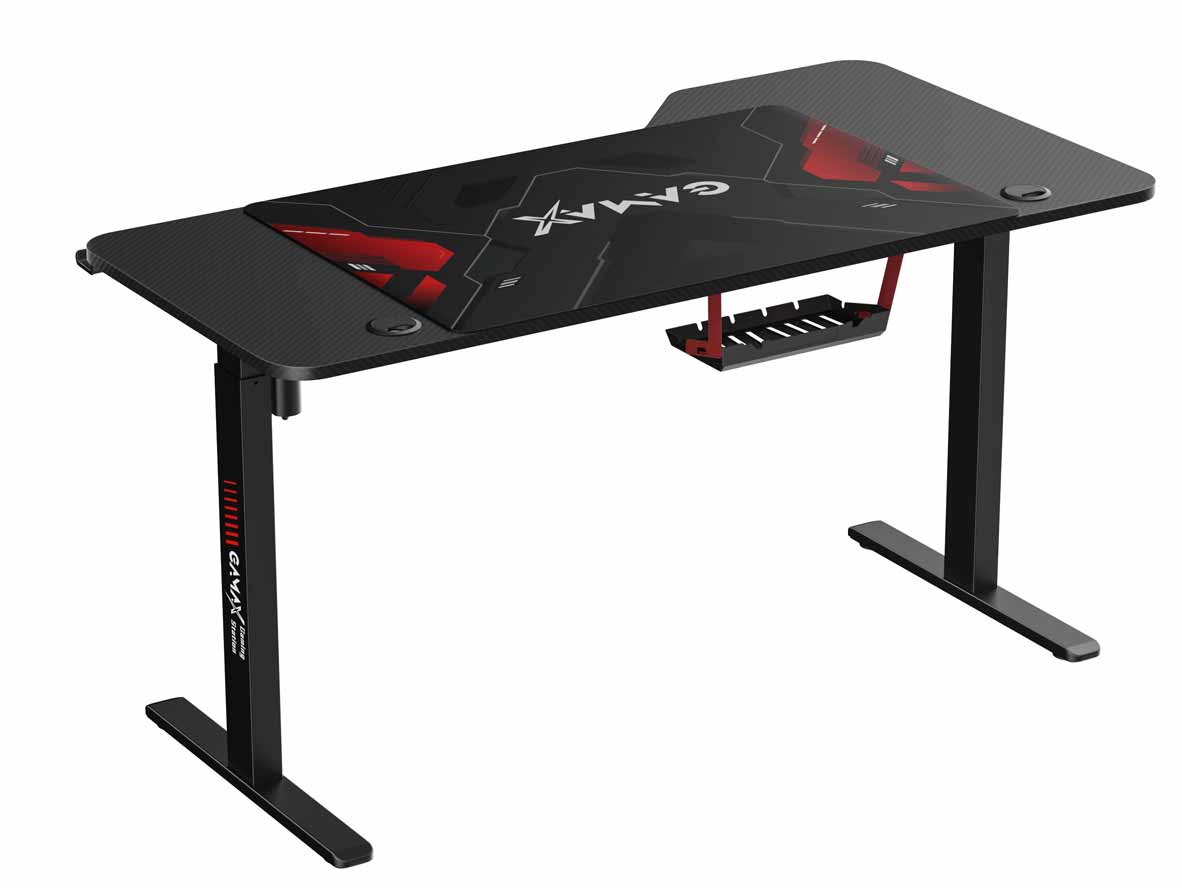 Gamax HA-04 Hydraulic L-Shaped Gaming Desk - Left Side - Zayoom