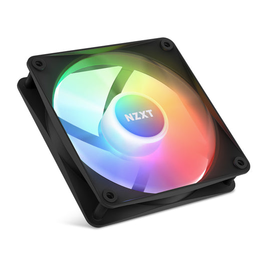 NZXT F120 RGB Core - 120mm Hub-Mounted RGB Fan - Single Pack - Black