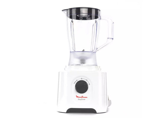 Moulinex Easy Force Food Processor 2.4 Liter Bowl with Plastic Blender Bowl 1.8 Liter and 6 Attachment 25 Functions - 800W