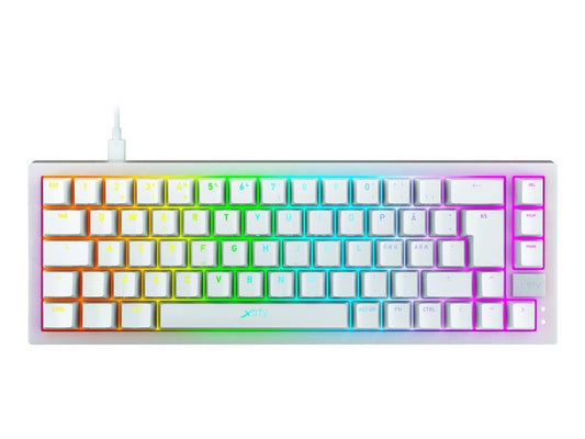 CHERRY XTRFY K5 Compact RGB Mechanical Gaming Keyboard - White