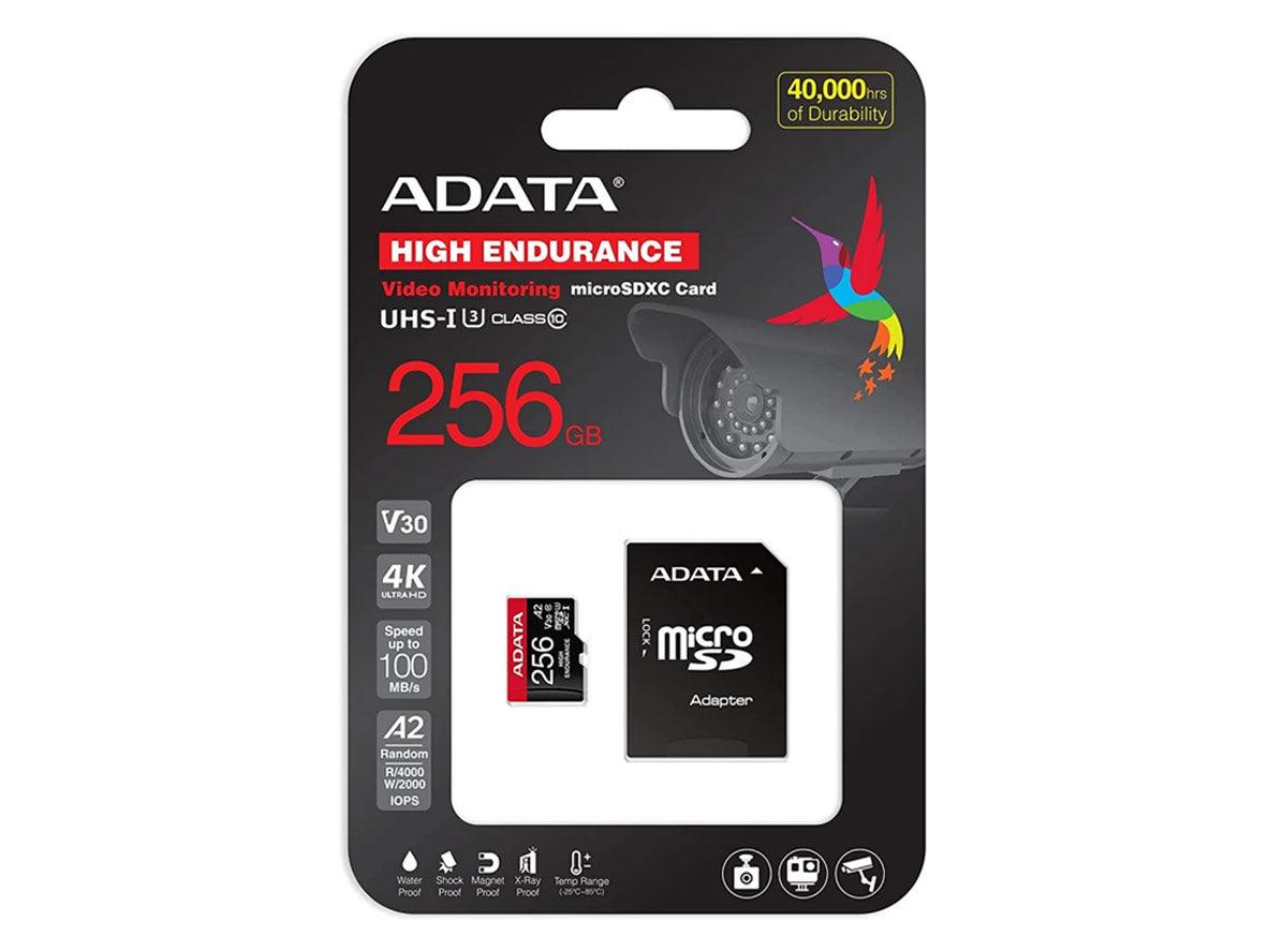 ADATA High Endurance MicroSDXC/SDHC UHS-I Card - Memory Card - 256GB - Zayoom