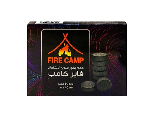 Alaysh Fire Camp Bakhor Charcoal Black Highly Flammable - 40 Gm- 50 pieces