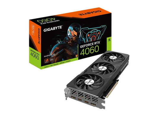 بطاقة رسوميات Gigabyte Nvidia GeForce RTX 4060 8GB GDDR6 Gaming OC DLSS 3