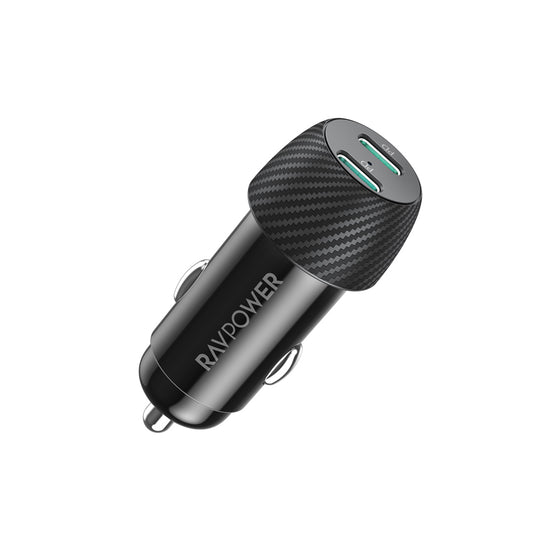 RAVPower RP-VC032 - Total PD 40W Car Charger - Black