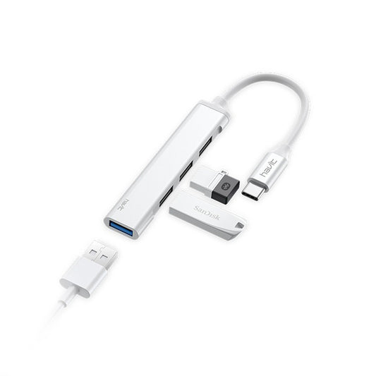 HAVIT - CABLE - Type C Hub - white