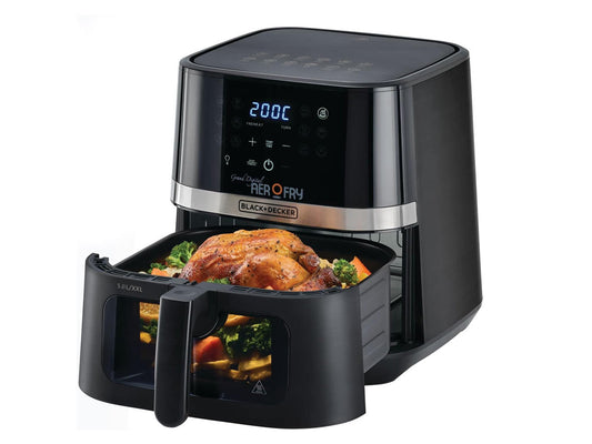 BLACK+DECKER 12-in-1 Touch Screen Air Fryer - 5.6L Basket 1800W