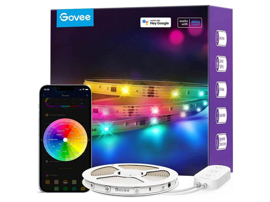 Govee RGBIC Basic WiFi + Bluetooth LED Strip Lights - 5M