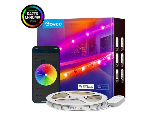 Govee RGBIC LED Strip Lights With Protective Coating - 5M